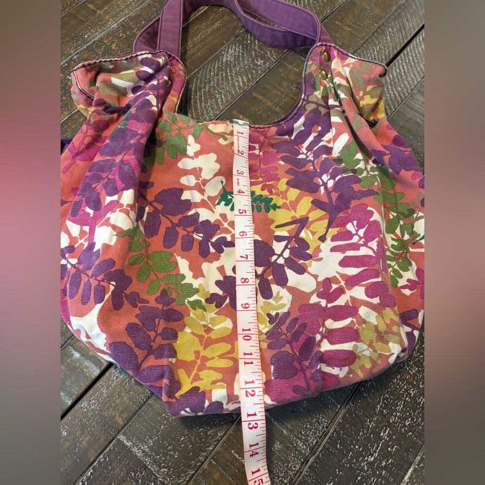 Lucky Brand Purple and Pink Floral Shoulder Bag - Picture 10 of 11